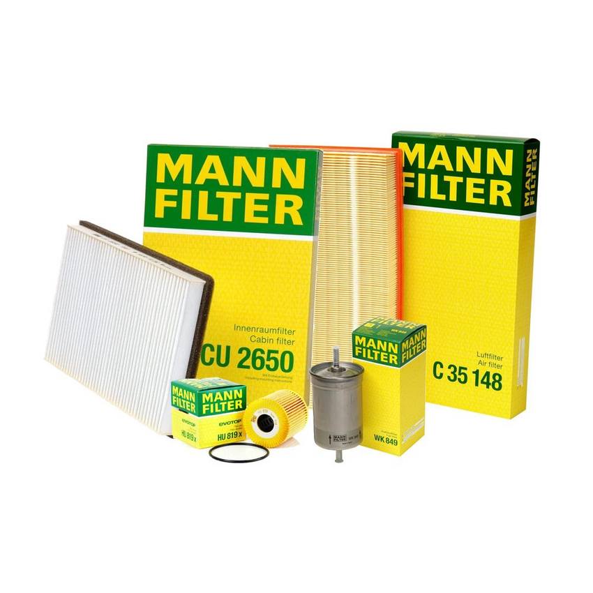 Volvo Air / Cabin Air / Fuel / Engine Oil Filter Kit 9186262 - MANN-FILTER 3728046KIT